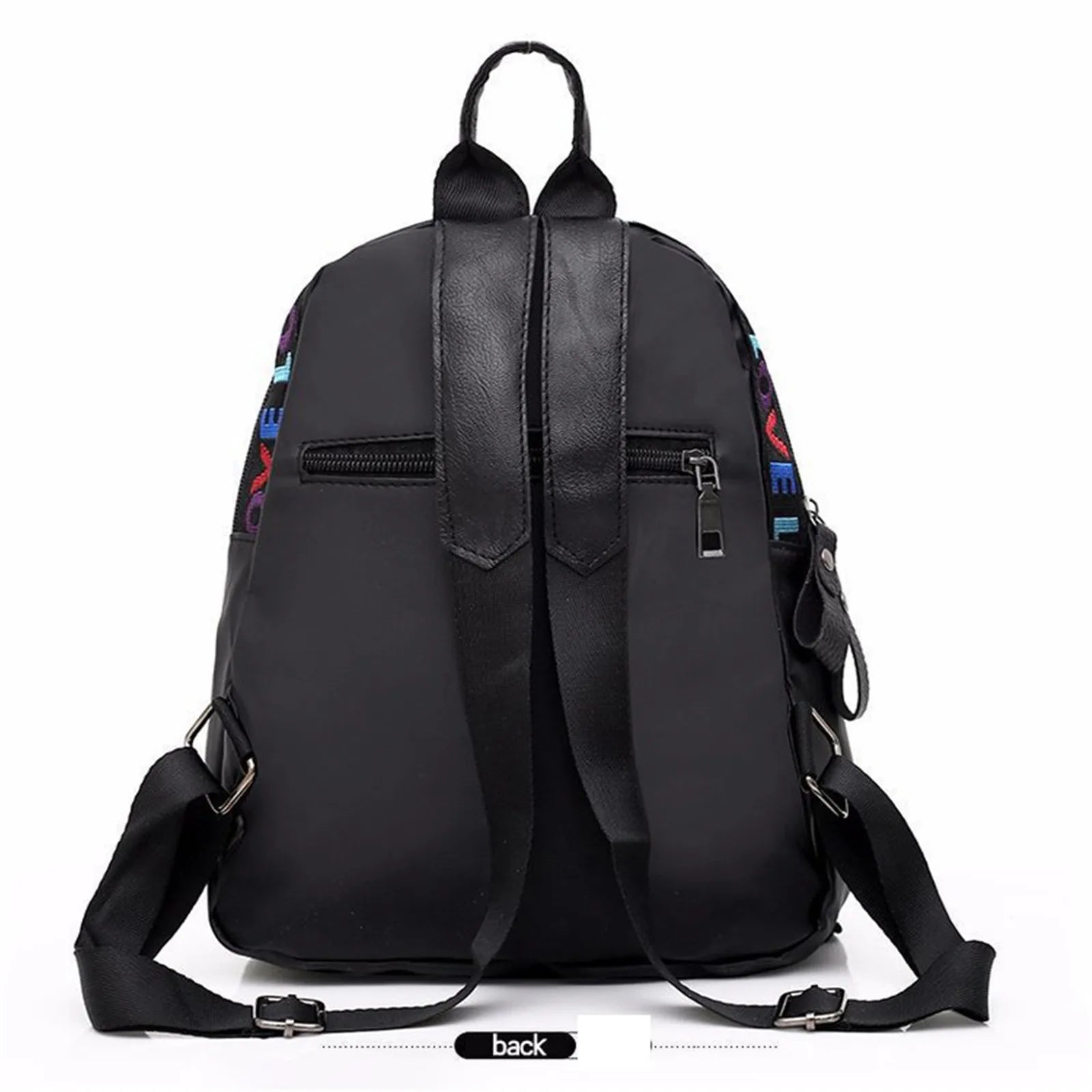 Women Small Backpacks Designer Fashion LOVE Letter Zipper Casual Nylon Female Ladies Shoulder Bag Travel Back Pack School Bag