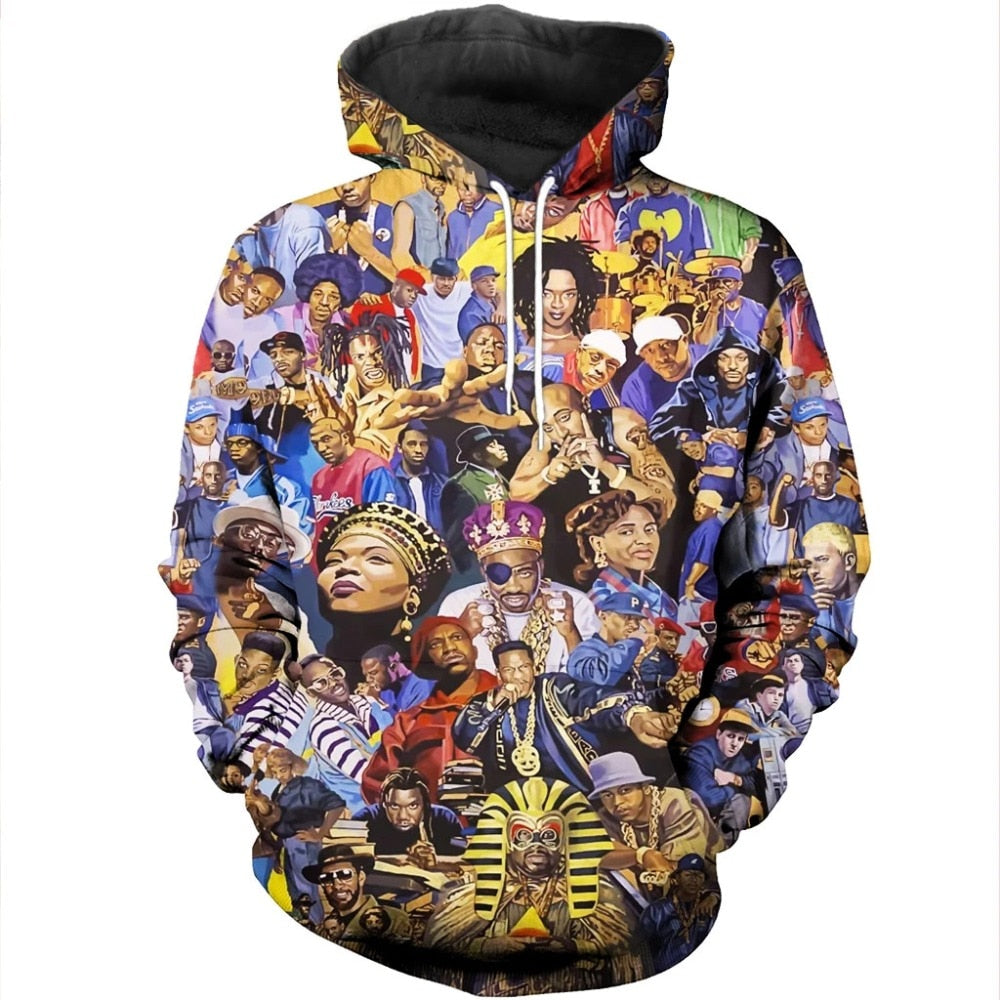 Rapper Tupac 2Pac 3d Hoodies Fashion Pullover Sweatshirt Hoodie Hip Hop Clothing