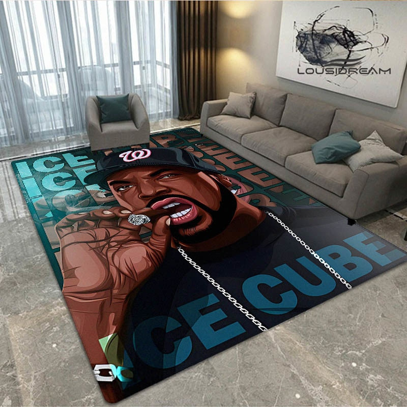 Hip-Hop printing large carpet living room bedroom carpet non-slip floor mat photography carpet