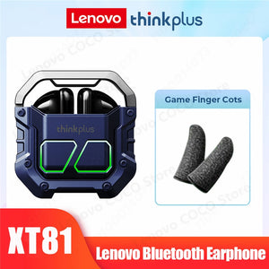Lenovo XT81 Bluetooth Earphones Wireless Headphones Gamer Headset Waterproof TWS Noise Reduction With Microphone Sports Earbuds