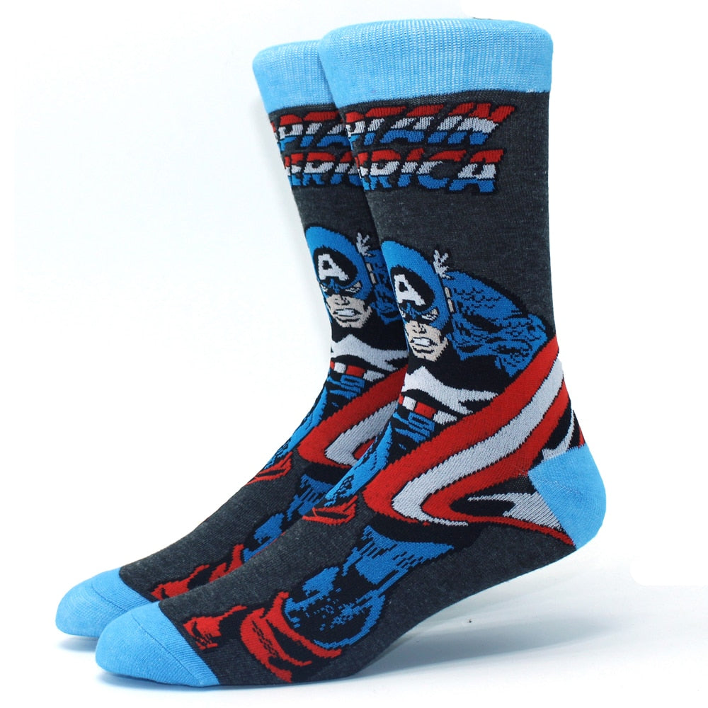 Men fashion socks anime funny socks hip hop personality anime socks cartoon fashion high quality sewing pattern socks