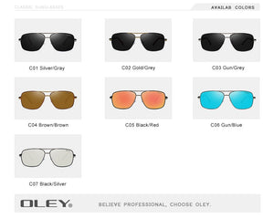 OLEY Brand Polarized Sunglasses Men/Women