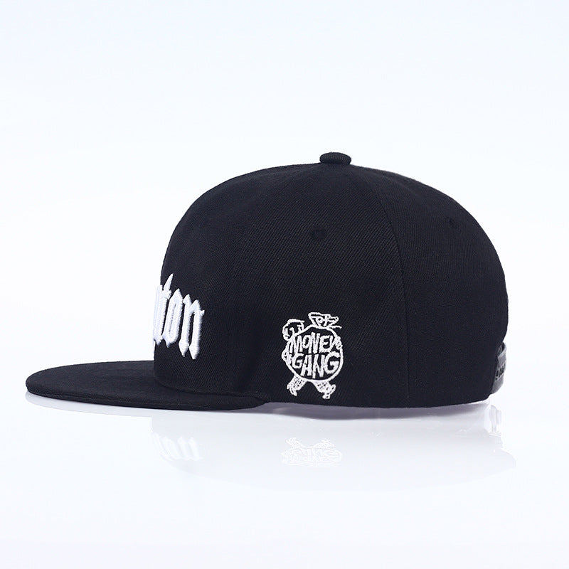 Compton Camouflage Black/ White Hat Embroidered Baseball Caps